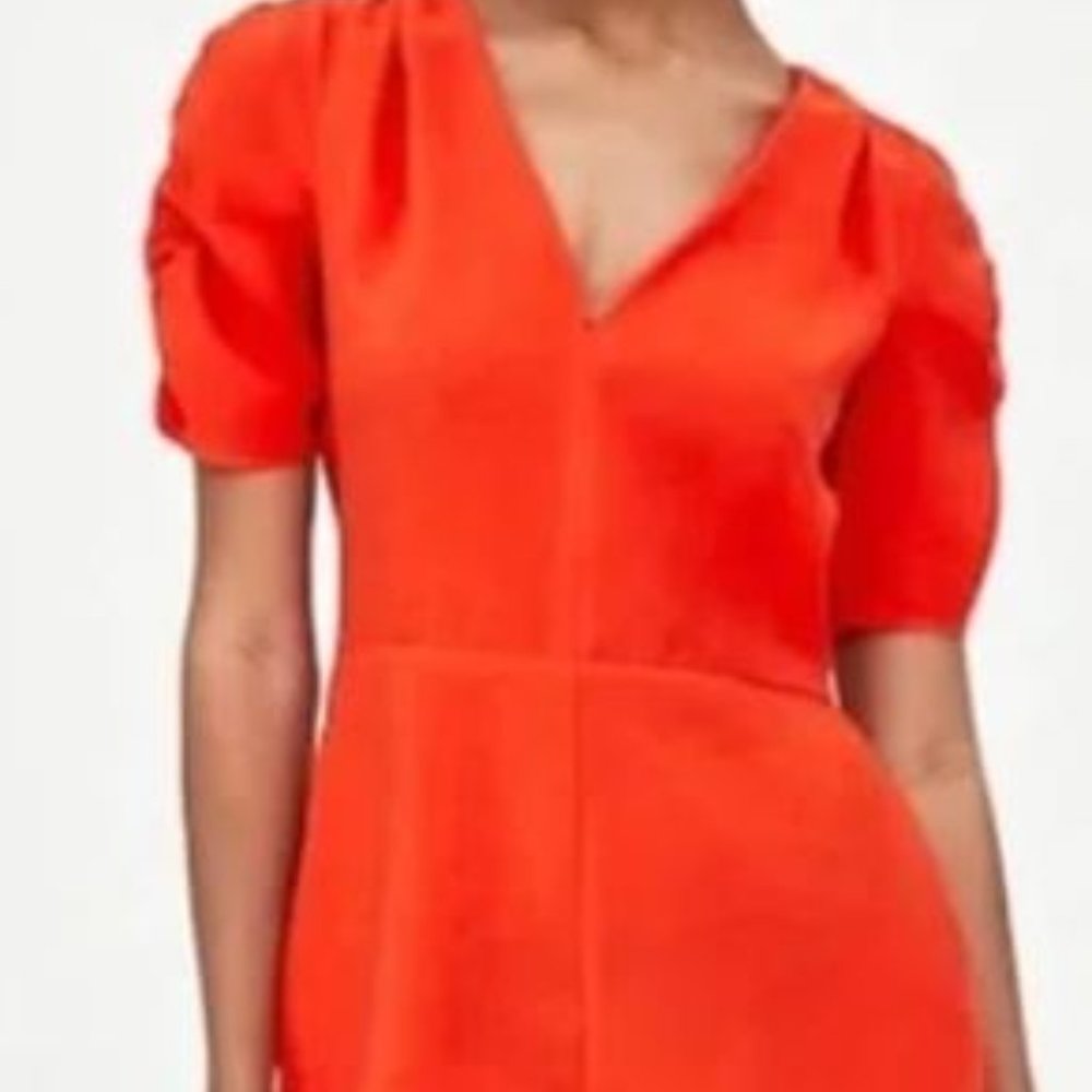 Zara Orange Romper NWT Large
